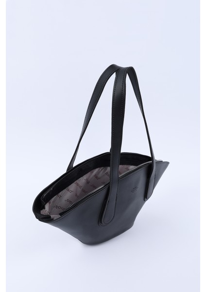 Siyah SHK124 Suni Deri, Astarlı, Fermuarlı,tek Bölmeli El, Kol ve Omuz Çantası indirimleri