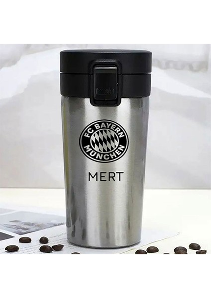 Kişiye Özel Paslanmaz Çelik 380 ml Vakumlu Takım Baskılı Termos - Isı Yalıtımlı, Sızdırmaz Kapak fiyatları