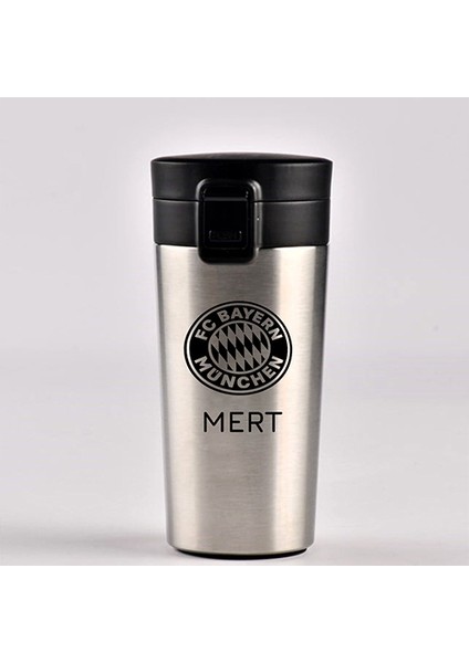 Kişiye Özel Paslanmaz Çelik 380 ml Vakumlu Takım Baskılı Termos - Isı Yalıtımlı, Sızdırmaz Kapak modelleri