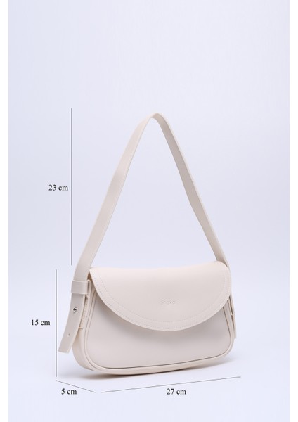 Krem Shk150 Suni Deri Astarlı Çıtçıtlı Ayarlanabilir Askılı El, Kol ve Omuz Çantası fiyatları