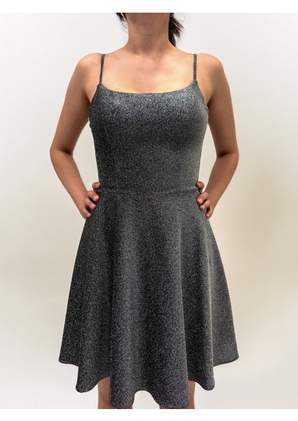 Simli Askılı Kemerli Mini Elbise fiyatları