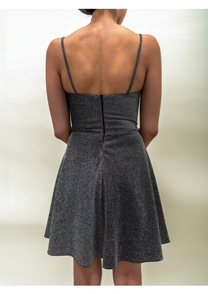 Simli Askılı Kemerli Mini Elbise modelleri