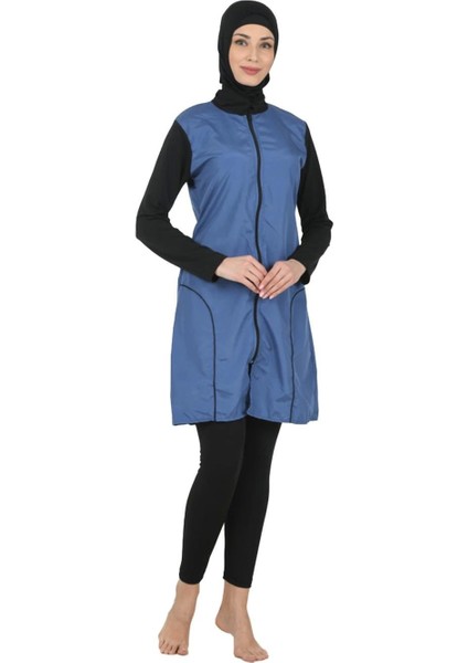 Fantasy 3372 Bayan Tam Kapalı Paraşüt Kumaş Tesettür Mayo fiyatları