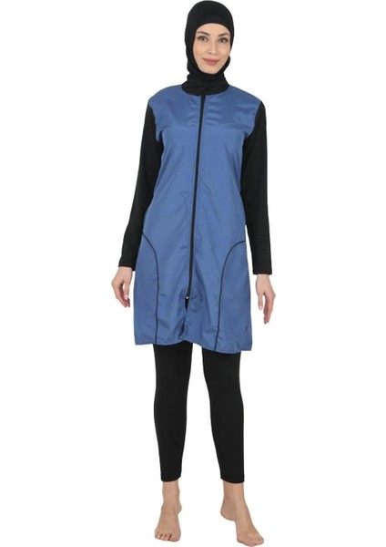 Fantasy 3372 Bayan Tam Kapalı Paraşüt Kumaş Tesettür Mayo fırsatları