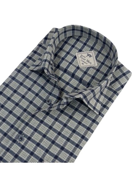 Linen Keten Klasik %100 Cotton Uzun Kollu Terletmeyen Iki Cepli Kapaklı Gri Gömlek (Regular Kalıp) fiyatları