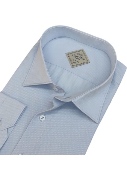 Linen Keten Klasik %100 Cotton Uzun Kollu Slim-Fit Terletmeyen Mavi Gömlek (Regular Kalıp) fiyatları