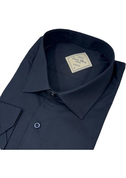 Linen Keten Klasik %100 Cotton Uzun Kollu Terletmeyen Lacivert Gömlek (Regular Kalıp) fiyatları