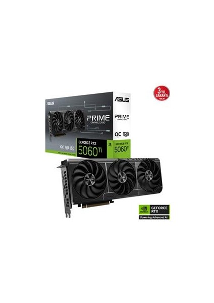 RTX5060-TI 16GB Gddr7 128BIT 3xdp/hdmı (PRIME-RTX5060TI-O16G)