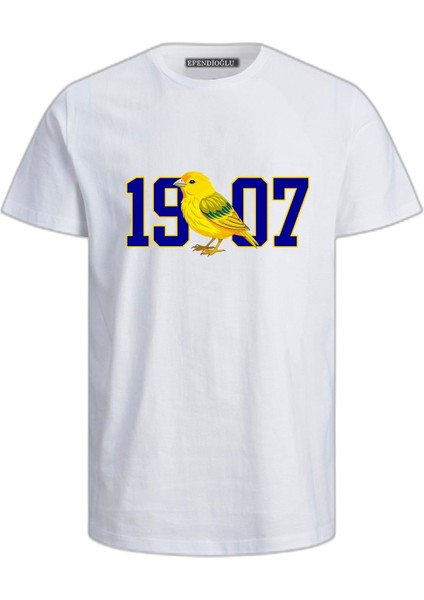 19 Kanarya 07 Baskılı Pamuklu Çocuk Tshirt
