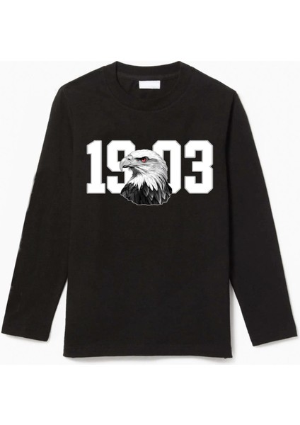 Uzun Kollu Kartal 03 Baskılı Pamuklu Çocuk Tshirt