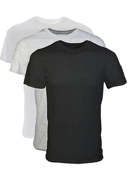 Crew Neck 3 Lü Basic Tişört
