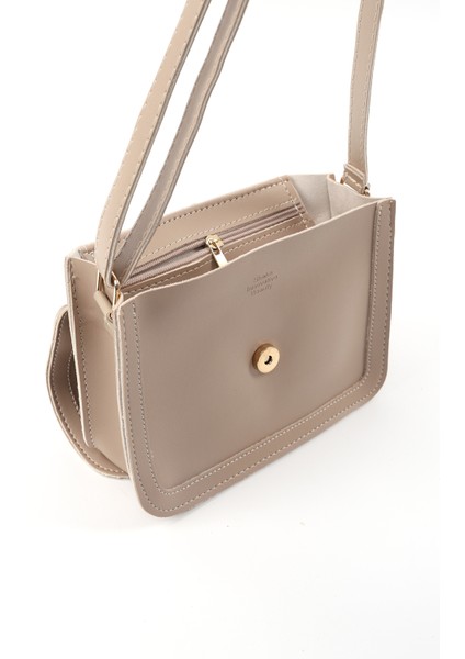 Vizon Shk127 Deri Iç Fermuar Cepli Çıtçıt Kapamalı El,Kol Ve Omuz Çantası U:17 E:22 G:7 Cm