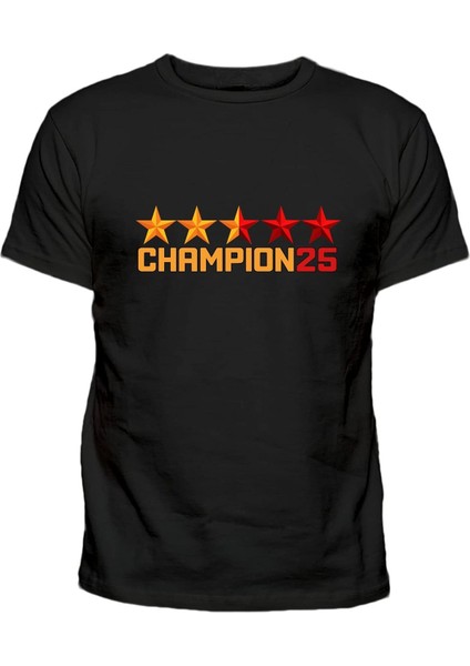 CHAMPION25 Baskılı 5 Yıldız Pamuklu Çocuk Tişört
