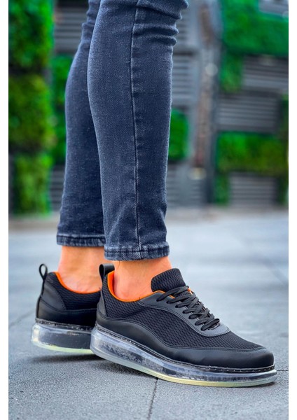 Sıyah-Turuncu Erkek Ipekyol Ayakkabı