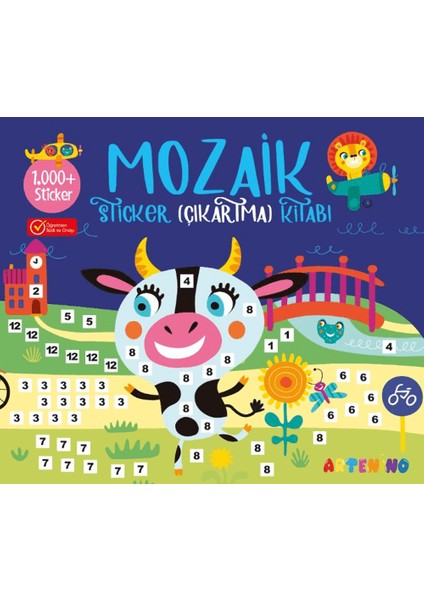 Mozaik Sticker Çıkartma Kitabı - Lacivert