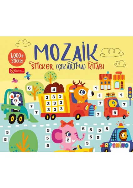 Mozaik Sticker Çıkartma Kitabı - Sarı