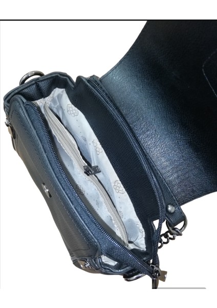 Iki Bölmeli Siyah Kapağı Mıknatıslı El ve Omuz Çanta indirimleri