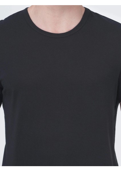 Crew Neck 3 Lü Siyah Basic Tişört