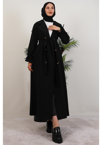 Jasmin Trençkot Siyah