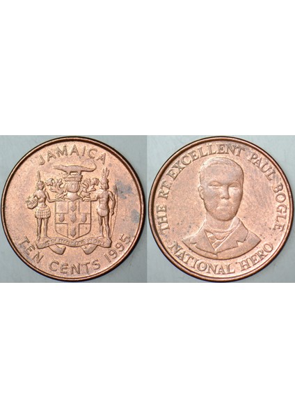 Jamaika 10 Cent 1995.
