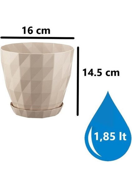 So-Krt3 Dekoratif Kristal Saksı Takımı 1.85 Lt Kirli Beyaz 5 Adet fiyatları
