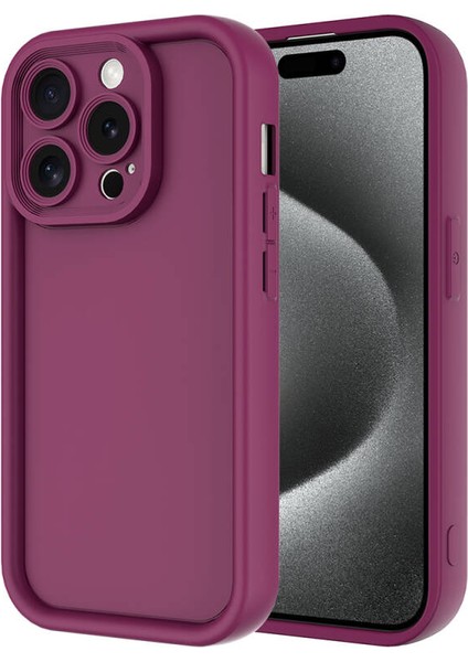 iPhone 15 Pro Kılıf Esnek ve Soft Kamera Korumalı Monox Premium Silikon Kapak