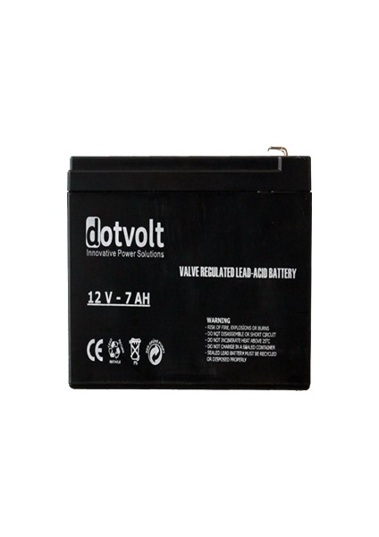 Dt 12V 7AH Kuru Tıp Aku(Ups'te Kullanılabılır)