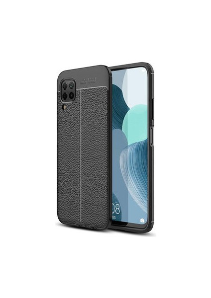 Huawei P40 Lite Kılıf Deri Görünümlü Deriko Premium Silikon Kapak