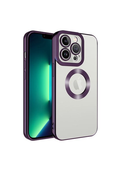 iPhone 12 Pro Kılıf Köşeleri Parlak Renkli ve Logo Detaylı Chorma Premium Silikon Kapak