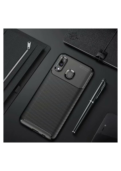 Samsung Galaxy A20 Uyumlu Şık Vesperia Premium Silikon Kapak