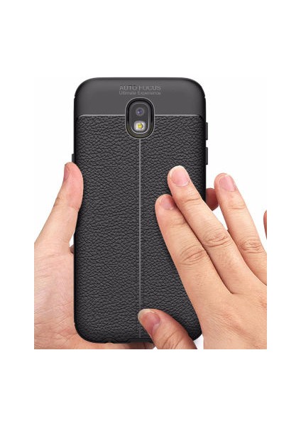 Samsung Galaxy J7 Pro Kılıf Uzun Ömürlü ve Dayanıklı Dermiq Premium Esnek Lüks Silikon Kapak