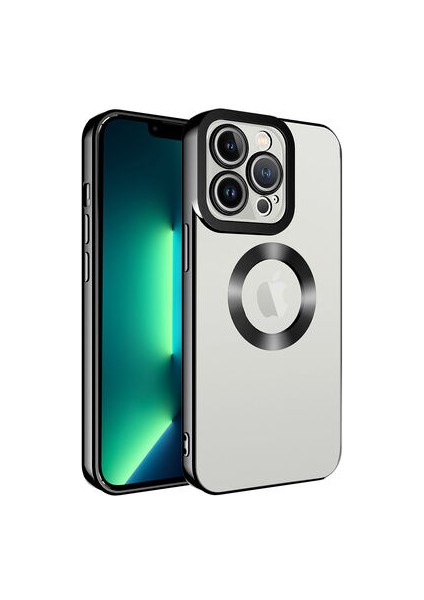 iPhone 13 Pro Kılıf Köşeleri Parlak Renkli ve Logo Detaylı Chorma Premium Silikon Kapak