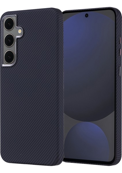 Galaxy S24 Fe Kılıf Ultra Ince Karbon Tasarımlı ve Magsafeli Cabix Premium Kapak