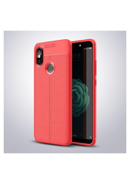 Xiaomi Mi 8 Se Kılıf Deri Görünümlü Deriko Premium Silikon Kapak