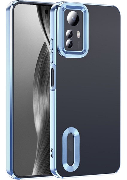 Redmi Note 12S Kılıf Logo Detaylı ve Parlak Nlight Premium Silikon Kapak