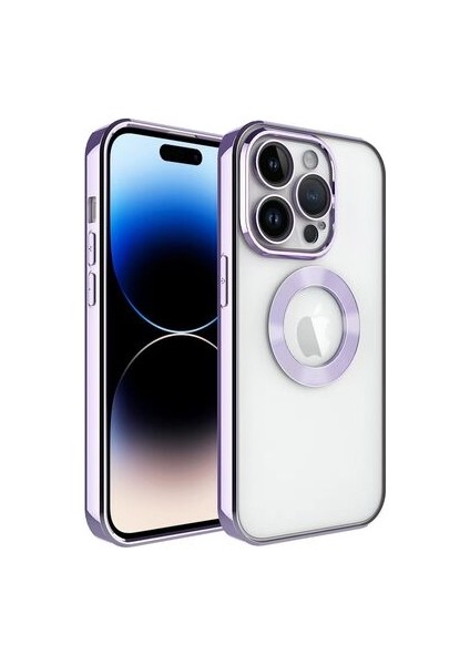 iPhone 14 Pro Max Kılıf Köşeleri Parlak Renkli ve Logo Detaylı Chorma Premium Silikon Kapak