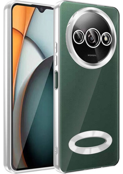 Redmi A3 4g 2024 Kılıf Köşeleri Parlak Renkli ve Logo Detaylı Chorma Premium Silikon Kapak