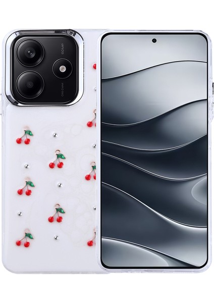 Redmi Note 14 4g Mini Figürlü ve Kamera Çerçeveli Ultra Sağlam Sararmaz Pole Premium Kapak