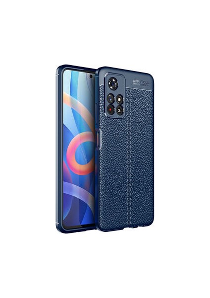 Poco M4 Pro 5g Kılıf Deri Görünümlü Deriko Premium Silikon Kapak