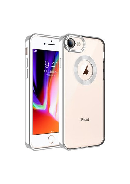 iPhone Se 2022 Kılıf Köşeleri Parlak Renkli ve Logo Detaylı Chorma Premium Silikon Kapak