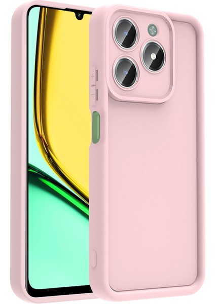 Realme C61 Kamera Korumalı ve Ergonomik Şık Ananas Silikon Kılıf