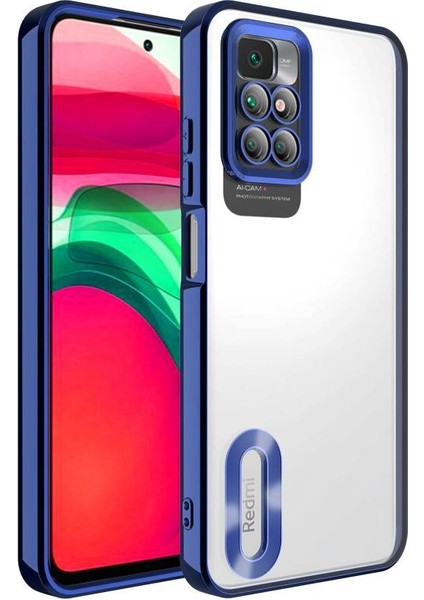 Redmi 10 Kılıf Köşeleri Parlak Renkli ve Logo Detaylı Chorma Premium Silikon Kapak