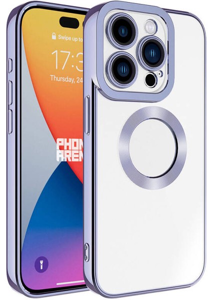 iPhone 15 Pro Max Kılıf Köşeleri Parlak Renkli ve Logo Detaylı Chorma Premium Silikon Kapak