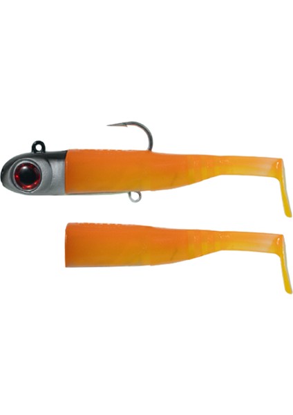 Lily Shad Silikon Balık 100GR 12CM Combo (2+1) Orange Uv