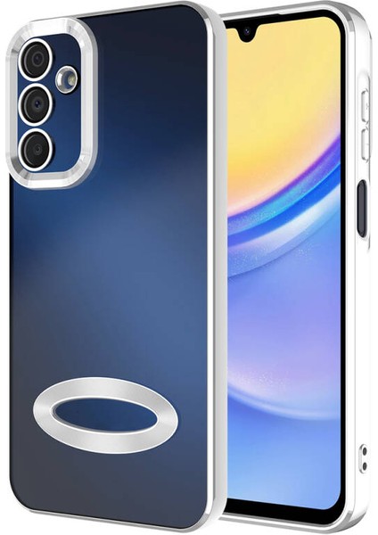 Samsung Galaxy A15 Kılıf Köşeleri Parlak Renkli ve Logo Detaylı Chorma Premium Silikon Kapak