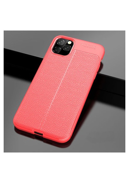 iPhone 11 Pro Max Kılıf Deri Görünümlü Deriko Premium Silikon Kapak