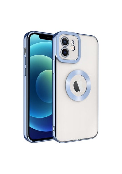 iPhone 12 Kılıf Köşeleri Parlak Renkli ve Logo Detaylı Chorma Premium Silikon Kapak