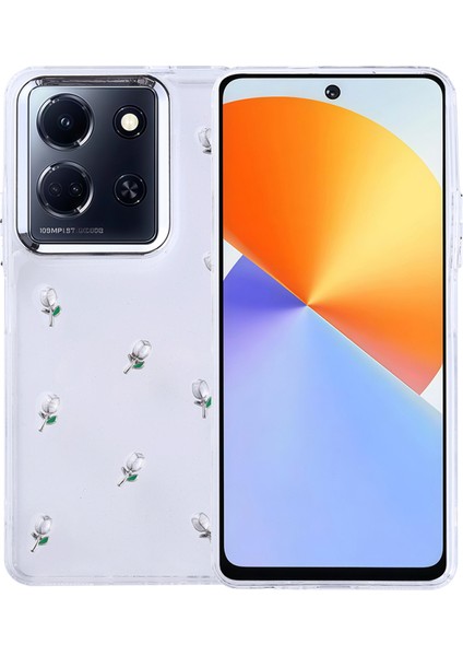 Infinix Note 30 5g Kılıf Simli Kamera Çerçveli ve Mini Figür Desenli Ultra Koruma Sağlayan Kutup Sert Silikon Kapak