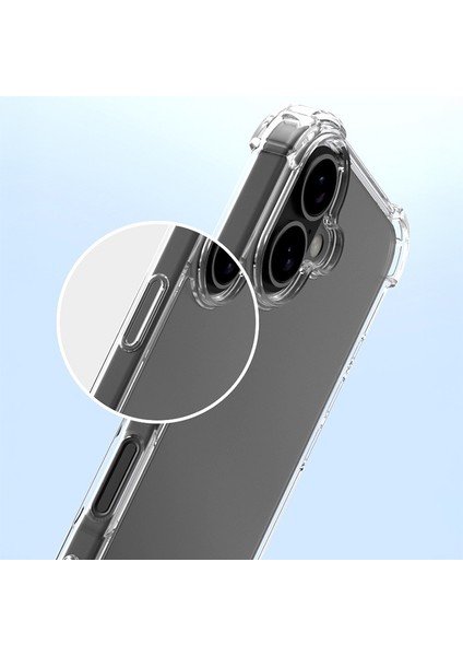 iPhone 16 Plus Kılıf Köşe Korumalı Şeffaf Jelly Premium Silikon Kapak modelleri