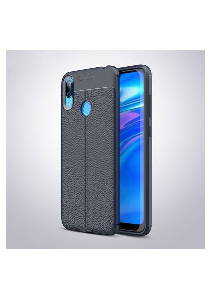 Huawei Y7 Prime 2019 Kılıf Deri Görünümlü Deriko Premium Silikon Kapak
